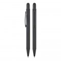 1027 Metal Tükenmez Touchpen Rubber Gövde Kalem